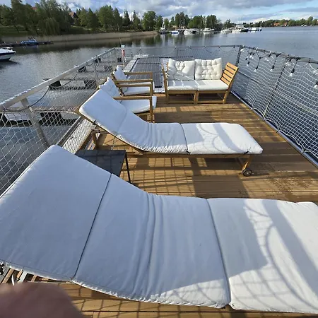 Na Wodzie - Houseboat -sauna, Taras Na Dachu, Dwie Sypialnie 公寓 Mikołajki